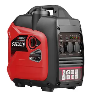 Portable Inverter Generator 3600W Gas Powered 143cc Engine 47lbs Lightweight Generators for House Power Emergency Backup Camping RV Ready EPA Compliant CO Shield Quiet Eco Mode