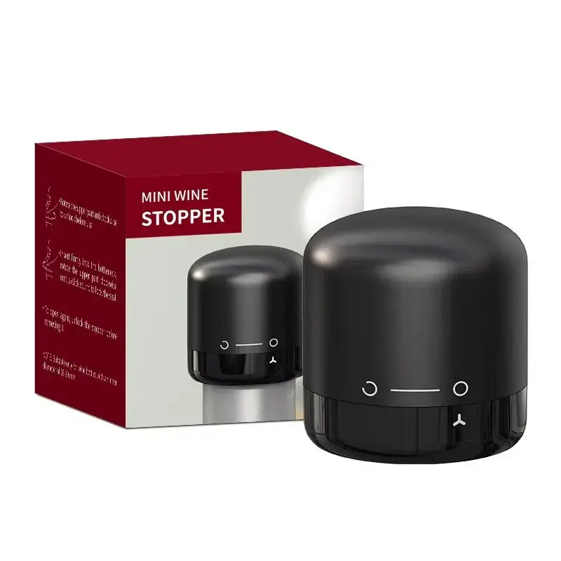 Vacuum Wine Stopper, Reusable Leakproof Wine Bottle Sealer for Red Wine, Champagne & Liquor, Airtight Freshness Preserver
