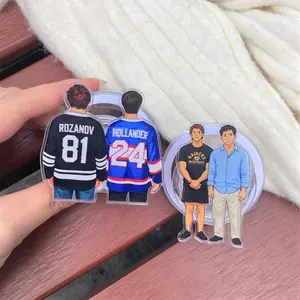 Heated Rivalry Cartoon Couple Magsafe Phone Grip - Magnetic Pop Socket Kickstand - Gift for Her