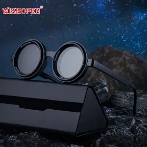 WishOpen Round Frame ND Adjustable Zoom Men's Sunglasses 2025 New Polarized Women's European American Outdoor Retro Glasses