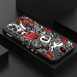 Ghost Skull Phone Case For Samsung Galaxy A54 A34 A24 A14 A55 A35 A25 A16 A15 A06 A05 A05S A04 A04S A04E 4G 5G Cover Smartphone Protection