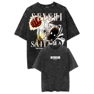 SAITAMA VINTAGE  AESTHETIC VINTAGE WASHED SHORT SLEEVE