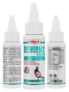 DEWORMX Desparasitante Liquido Palomas Mensajeros Liquid Dewormer for Pigeons