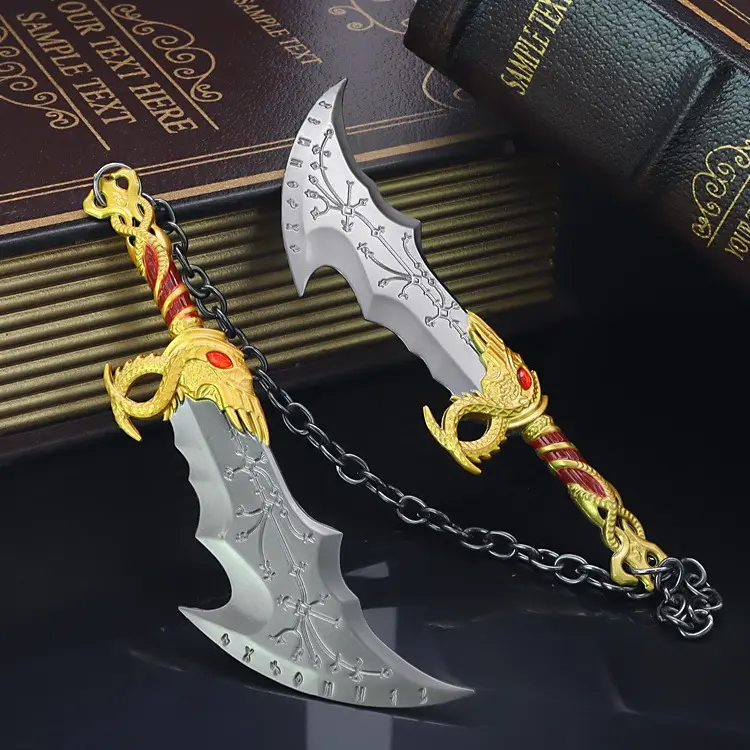 Dual Blade Chaos Blade keychain