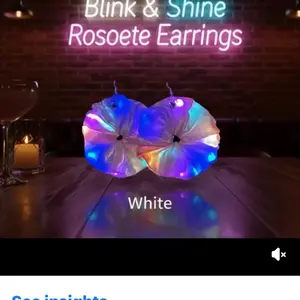 Blinking Rosette Earrings