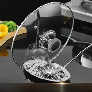 Stainless Steel Lid & Spoon Rest, Kitchen Utensil Holder, Modern Cookware Accessory Kitchenware for Home Dining Room Barbecue