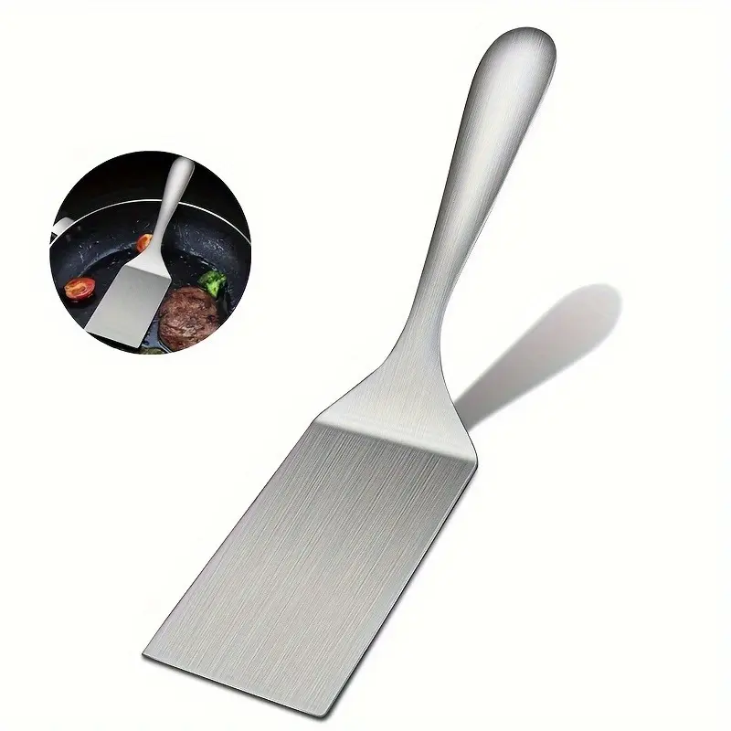 Small Stainless Steel Spatula, Grill Turner Spatula, Grill Turner, Stainless Steel Small Frying Shovel, Mental Cooking Shovel, Steak Shovel, Pancake Special Tool, Utensils, Kitchen Cooking Accessories, Kitchen Tools And Gadgets