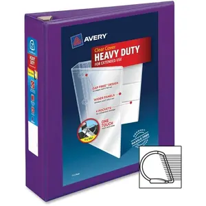 Avery AVE79777 2 in. EZD Heavy-Duty Poly Binder - Purple