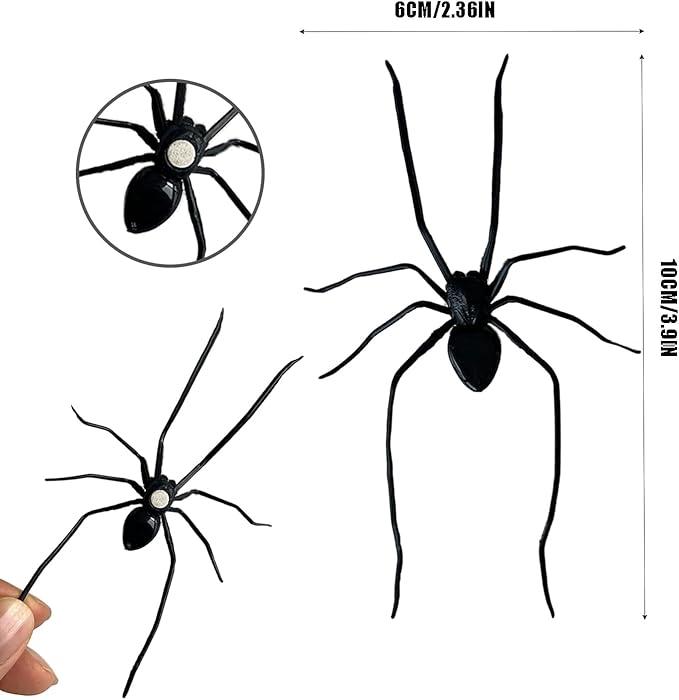 Spider Fridge Magnet, Realistic Spider Magnets, Lifelike Spider Fridge Magnets, Cute Spiders Designs Decorations, Removeable Indoor Outdoor Magnetic Decals, for Refrigerator, Garage Door, or Car