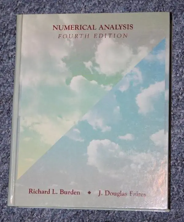 Used Hardcover Math Book - Numerical Analysis (The Prindle, Weber, and Schmidt Series in Mathematics) by Richard L. Burden - English, Math Books