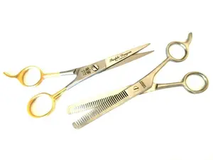 6.5" Professional Salon Hair Cutting & Thinning Scissors Set, Barber Hairdressing Tool