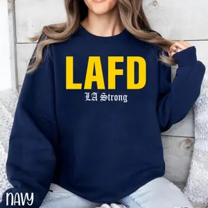 LAFD LA Strong Vintage Crewneck Sweatshirt, Los Angeles Football Team Unisex Hoodie, Los Angeles Strong Shirt, Football Retro Shirt, For Her zsqx43aus5un