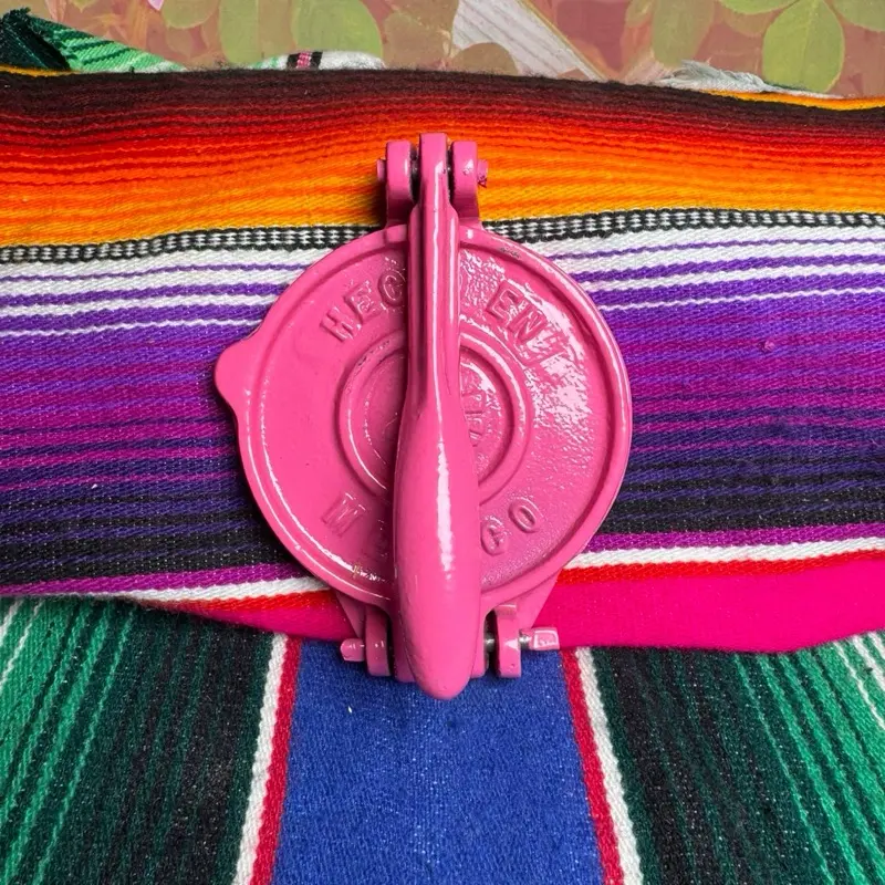 4 in Heavy-Duty Blush Pink Mini Tortilla Press 4 in Heavy-Duty Blush Pink Mini Tortilla Press