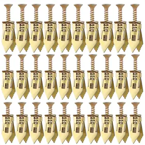 60 count Drywall Self Drilling Anchors with Screws Kit, Heavy Duty Metal Sheetrock Anchors, 3 Sizes Zinc Plated Expansion Anchors, No Pre-Drilling Wall Anchors for Shelves, TV, Cabinets, Picture Frames