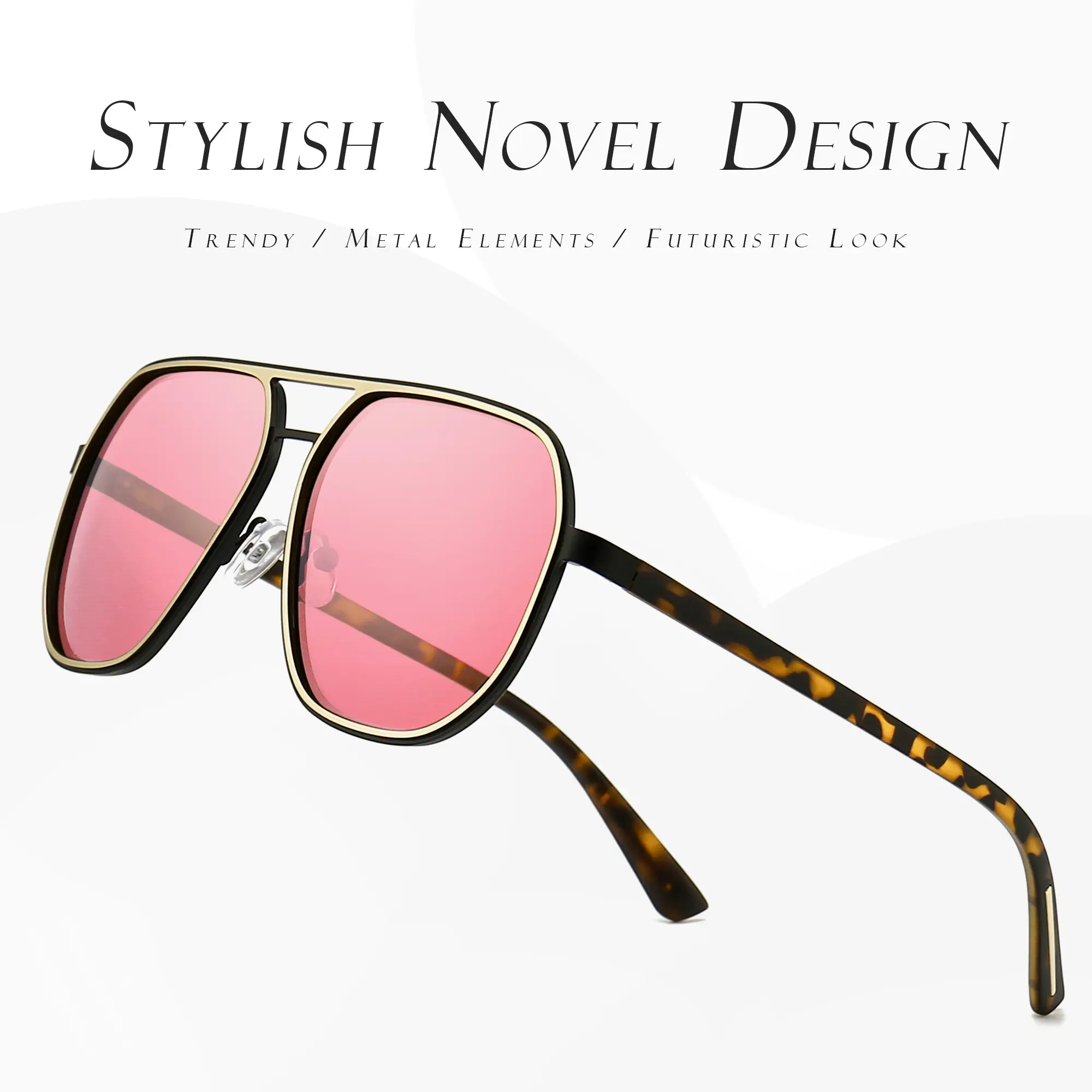 SummerVibes】SUNGAIT Retro Polygon Aviator Sunglasses for 