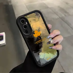 1 Piece Wonderful leaves Protection For OPPO Reno10 Pro+ Reno10 Pro+ Silicone Case Featuring Durable For Fashion