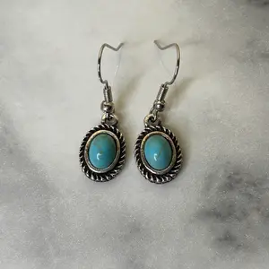 oval turquoise earrings oval turquoise earrings
