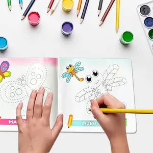 Teeny Baby Spanish Language Tracing Drawing Coloring Book Set, DIY Colorable Sketchbooks, 10 Books Pack