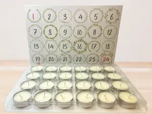 Candle Advent Calendar | Advent Gift for Home Decor - Ornaments