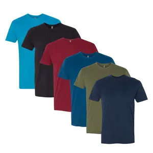 CROWN CRAZE Eco Smart Unisex Crewneck T-Shirt, Plain Short Sleeve T-shirts 50/50 Cotton/Polyester Assorted Bulk Tee, Mix color Wholesale Tee Shirts