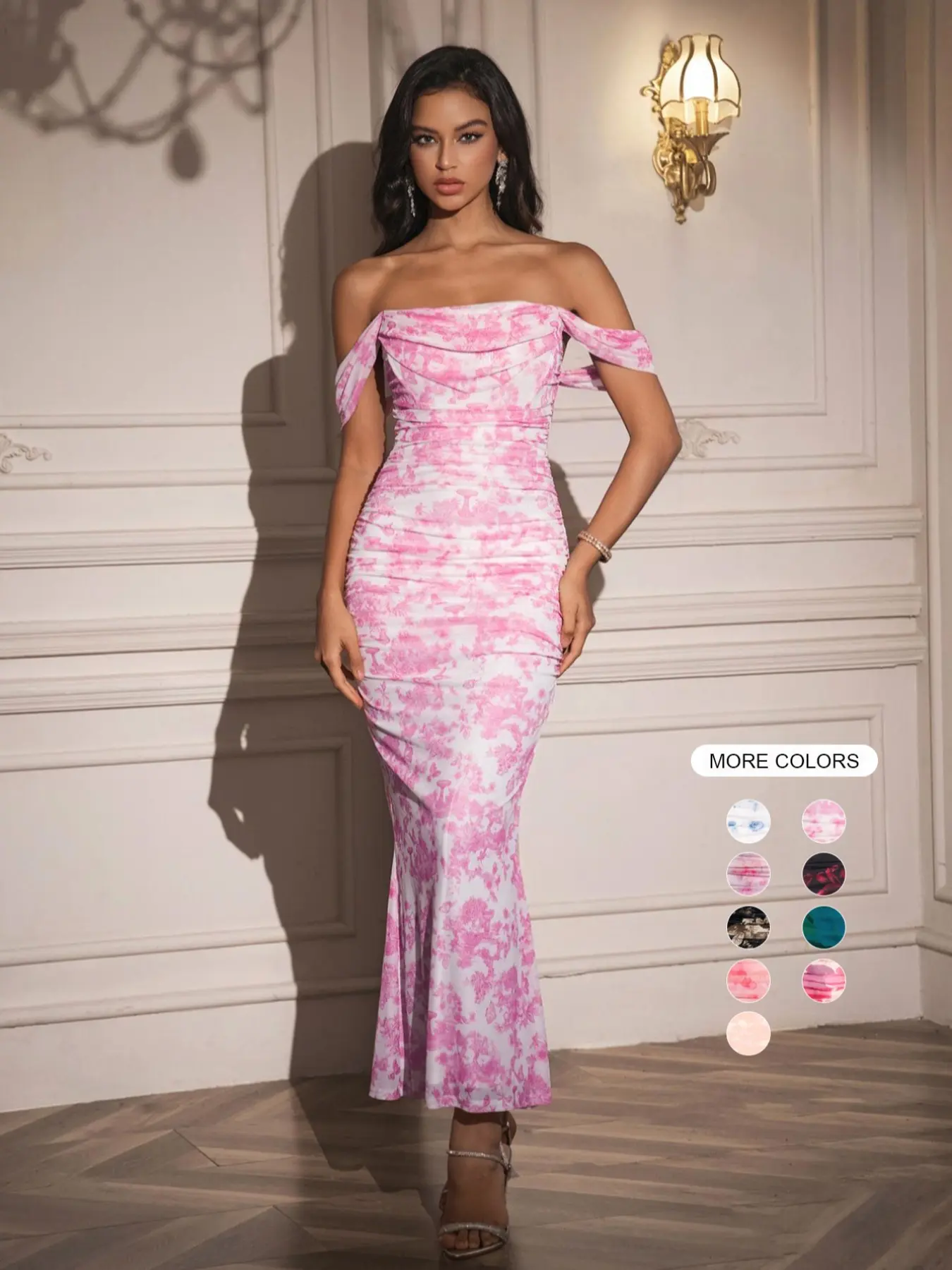 Parthea Square Neck Backless Floral Print Mesh Off Shoulder Bodycon Dress, Fitted Elegant Dress,Womenswear,Elegant, Formal and Fashionable Long Dress for Beach Party and Graduation Party Formal Dresses - TikTok Shop Parthea Square Neck Backless Floral Print Mesh Off Shoulder Bodycon Dress, Fitted Elegant Dress,Womenswear,Elegant, Formal and Fashionable Long Dress for Beach Party and Graduation Party Formal Dresses - TikTok Shop