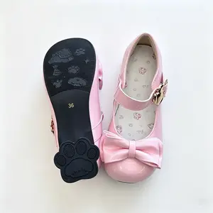Girls Sweet Bow Mary Jane Shoes – Cute Kawaii Princess Flats with Strap, Soft Comfort Low Heel Dress Shoes for Party, School & Cosplay