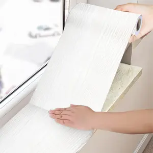 Wood Grain Pattern Window Sill Sticker, Self-adhesive Waterproof Window Sill Sticker, Decorative Sticker for Furniture, Cabinets, and Threshold Renovation, Floor Ornaments, Decorative Wall Sticker