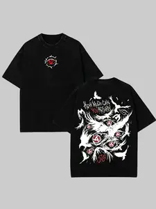Retro Heavy Uchiha Itachi Character Naruto Anime Tee Hoodie Menswear Top Unisex Mineral Anime Manga Washed Heavy Cotton T-shirt, Gift For Anime Fan gift symbol t-shirt invincible shirt humor shirt white tee funny woman shirt student shirt