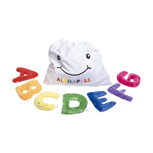 Alphapals® 11 Inch Plush Letter Set with Drawstring Bag