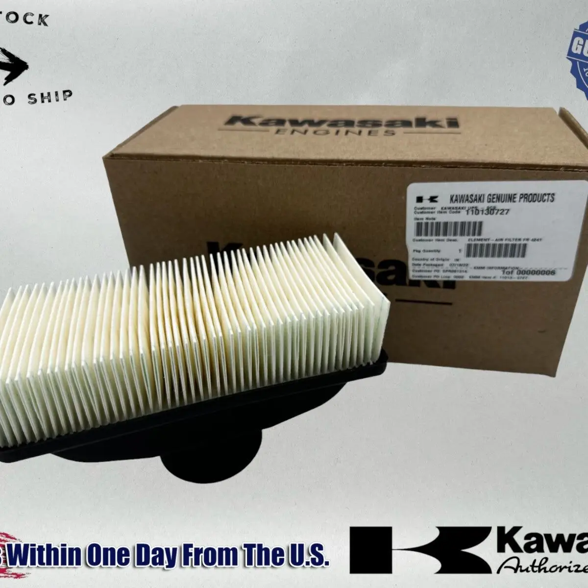 Kawasaki Genuine OEM Authentic Air Filter 11013-0727