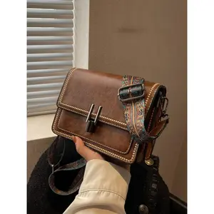 Women's Fashionable Solid Color Crossbody Bag, Casual Versatile Shoulder Bag for Daily Used, Trendy High-quality Daily Commuting Bag, Girl Fashionable Shopping Bag, Casual Trendy Purse