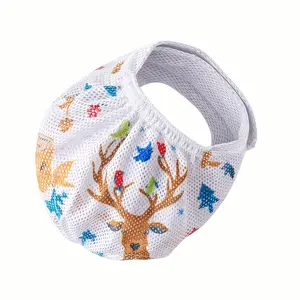 Cat Anti-Bite Breathable Muzzle (Adjustable & Comfortable) - Christmas Print, for Grooming/Care/Bathing, Great Holiday Gift dog toys