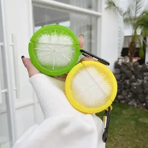 1 lemon earphone case,Cute wireless Bluetooth earphone case, drop resistant, durable and stylish accessory, suitable for AirPods pro3/1/2/3/4/pro/pro2(Different models may have different shapes)