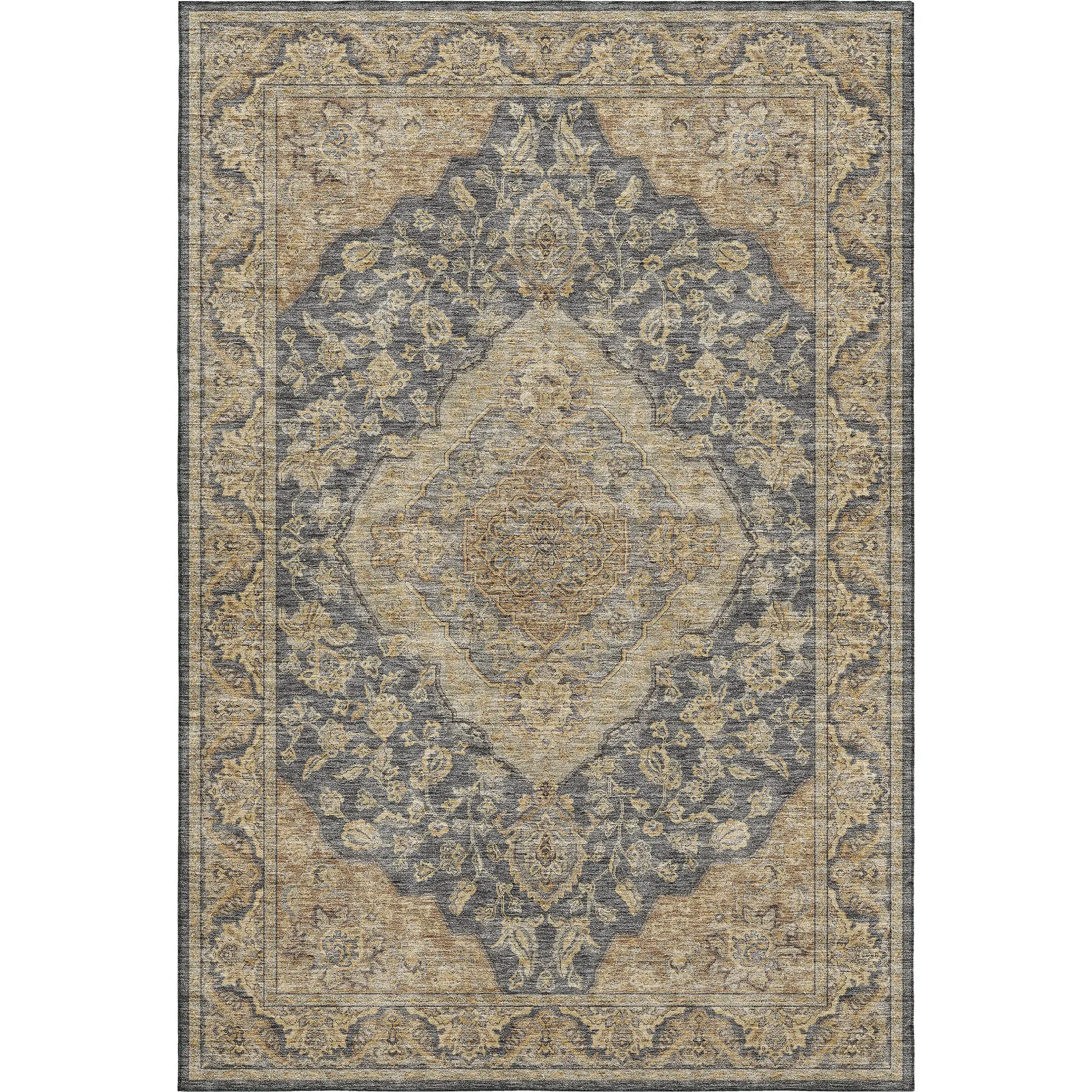 Hatay HY3 Charcoal Rug