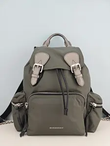 Pre-owned nylon Backpacks Burberry Green Technical Medium Rucksack Backpack Bag【CFPHEP1373】