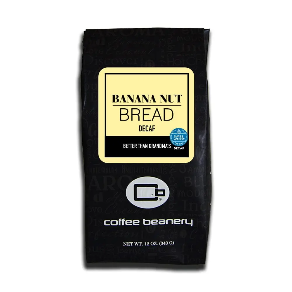 Banana Nut Bread Swiss Water Process Decaf Flavored Coffee