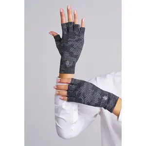 Ouray Fingerless Gloves | Charcoal Coolibar Camo