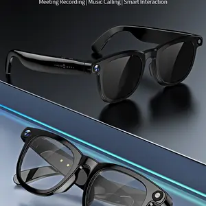 New Smart Ai Glasses with Bluetooth-compatible Compatible Earphones, Unisex Sunglasses with Voice Assistant, Fashionable Practical Eyewear