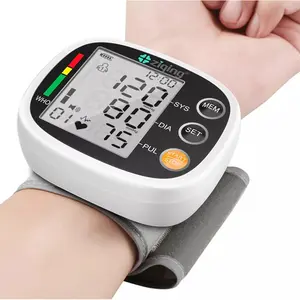 Wrist BP Monitor with LCD Screen, Adjustable Cuff & Heart Rate Sensor