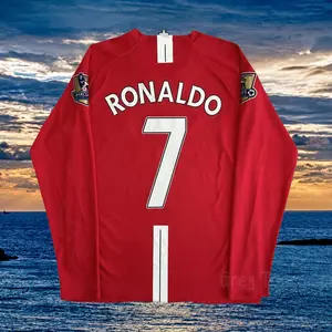 0708 Home #7 Ronaldo LongSleeved Soccer Jersey
