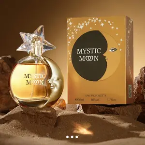 Mystic Moon Perfume, 1 Box Long Lasting Fragrance for Women, Fresh Flower and Fruit Perfume, Eau de Perfume, Quiet and Gentle, Suitable for Daily, Spring and Summer Travel and Gifts