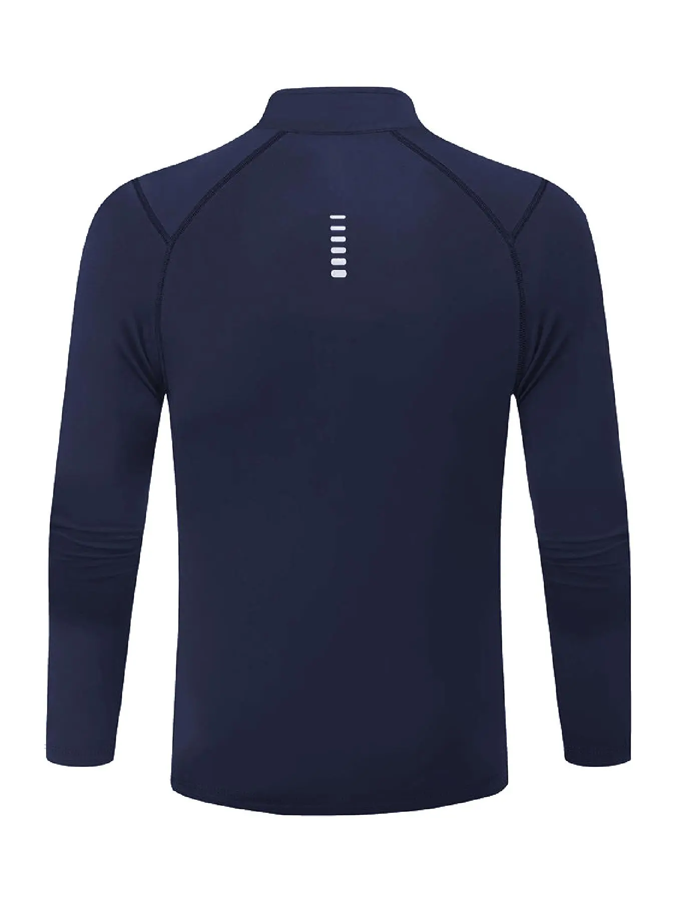 Men's Plain Zipper Mock Neck Sweatshirt, Slim Casual Sporty