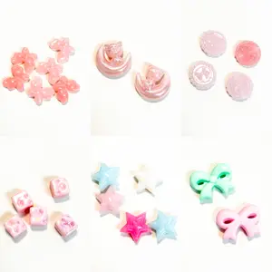 Mixed Colorful  Acrylic Beads | Open in Live | Half-Finished Product