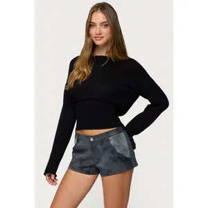 Tezi Boat Neck Light Knit Top