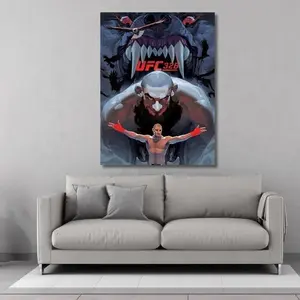 UFC 328: Khamzat Chimaev vs Sean Strickland Ready to Hang Wall Art Poster Print [UNFRAMED]
