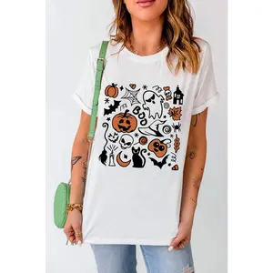 Halloween Graphic Short Sleeve T-Shirt