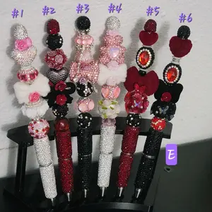 Cute Handmade Beaded Ink Pen - Aesthetic Writing Pen - Kawaii Stationery & Gift