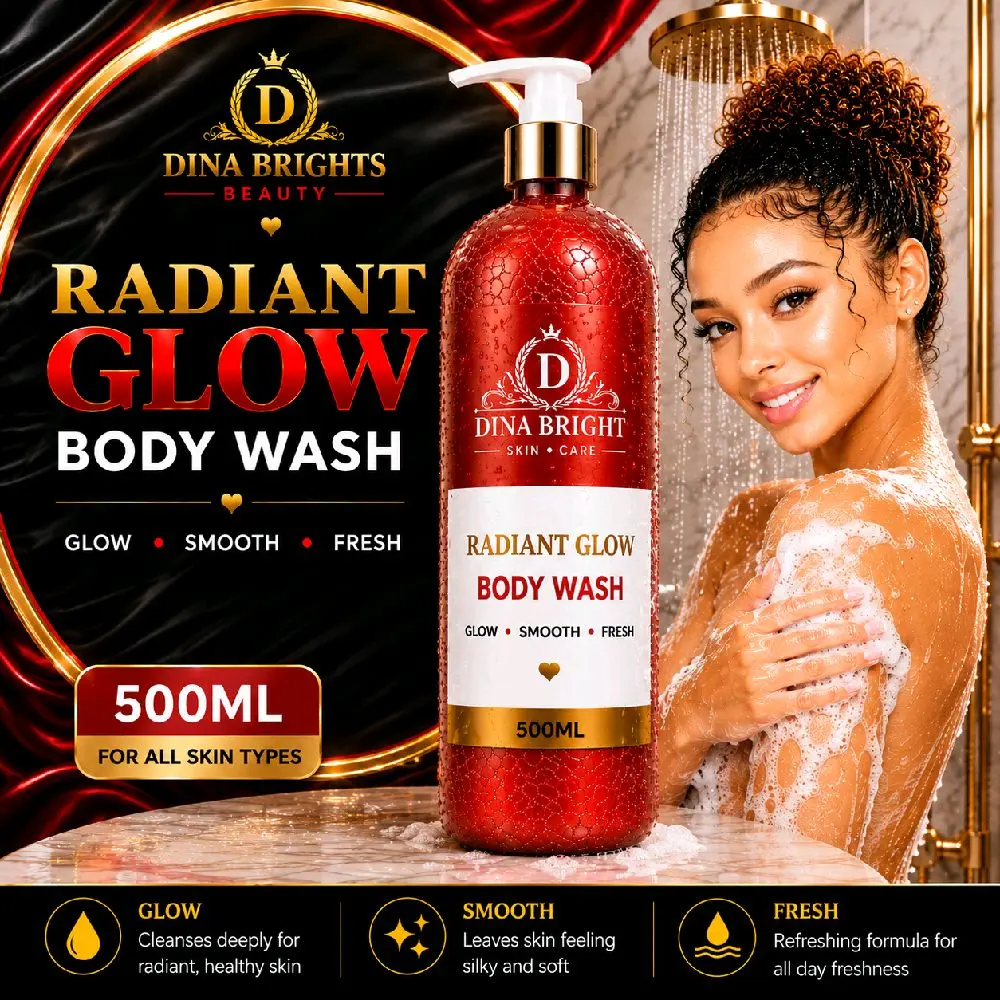 RADIANT GLOW BRIGHTENING BODY WASH.