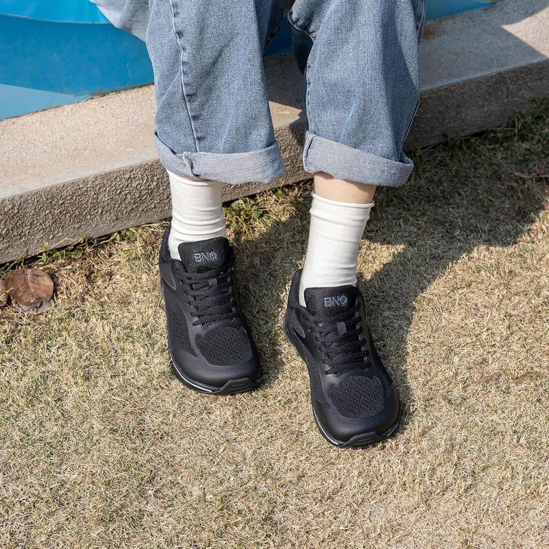 AOV Womens Wide Toe Box Walking Shoes Casual shoes Arch Support Plantar Fasciitis Running Tennis Sneakers Training Shoes