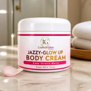 7D Extra Strong JazzyGlow-Up Brightening Body Cream & Moisturizer Kit, Hyaluronic Infused for Skin glowing , Hydrate, and Radiant Hydration